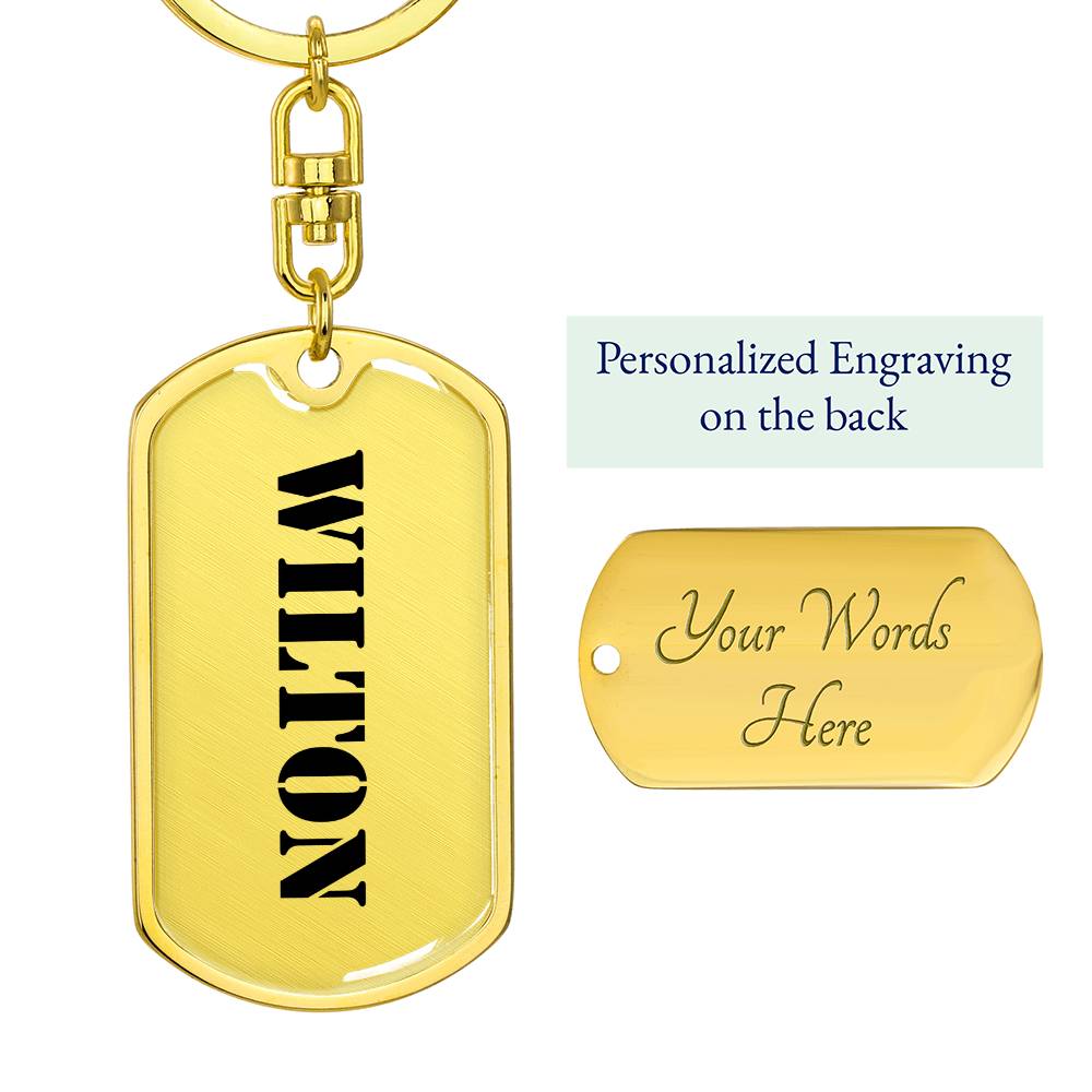 Wilton - Luxury Dog Tag Keychain