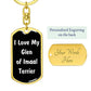 Love My Glen of Imaal Terrier v6 - Luxury Dog Tag Keychain