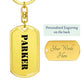 Parker - Luxury Dog Tag Keychain