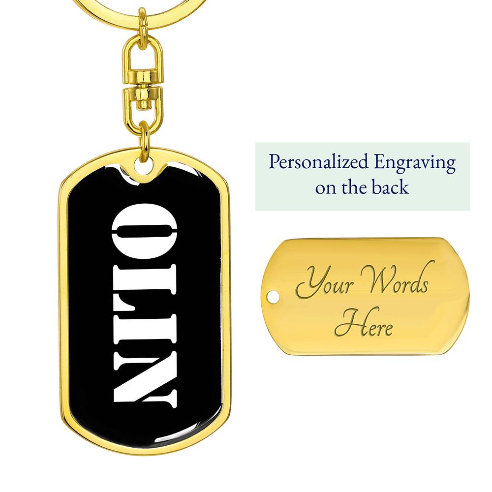 Olin v3 - Luxury Dog Tag Keychain