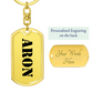 Aron - Luxury Dog Tag Keychain