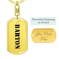 Barton - Luxury Dog Tag Keychain