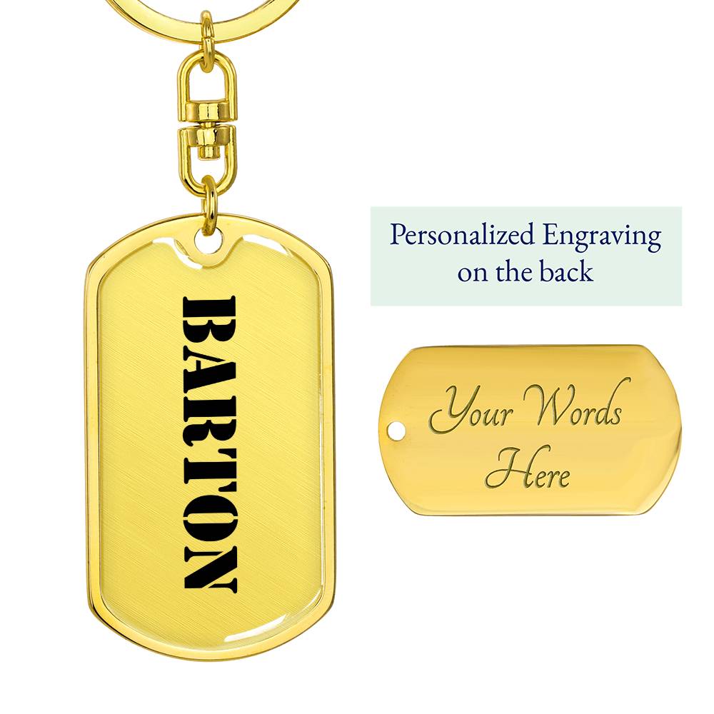 Barton - Luxury Dog Tag Keychain