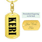 Keri v01 - Luxury Dog Tag Keychain