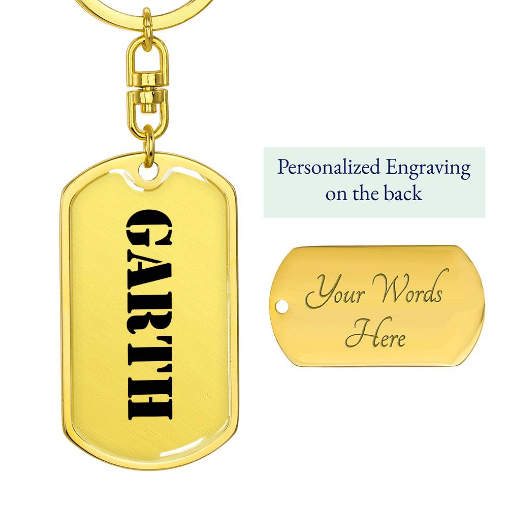 Garth - Luxury Dog Tag Keychain