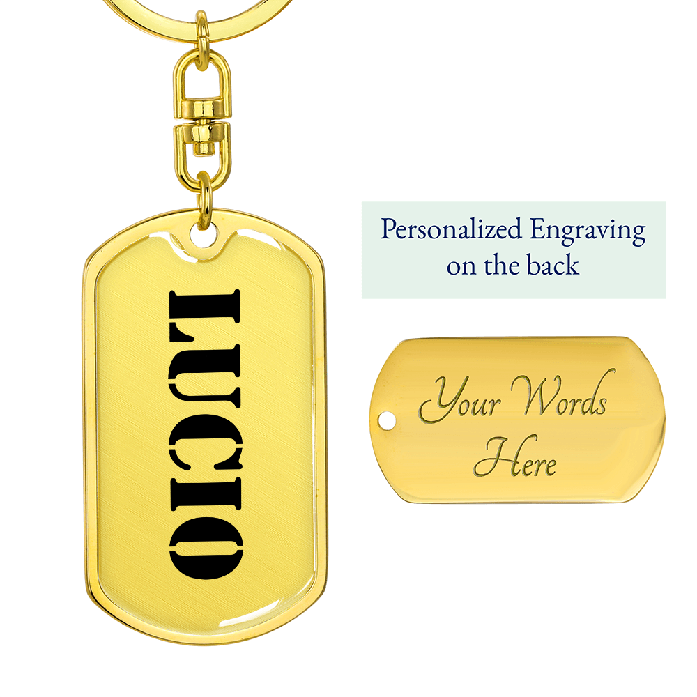 Lucio - Luxury Dog Tag Keychain