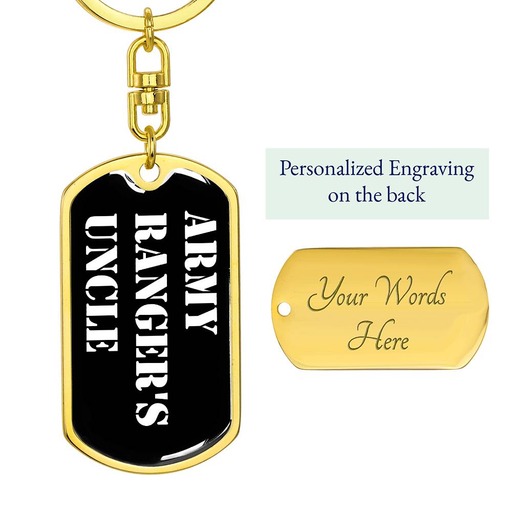 Army Ranger's Uncle v3 - Luxury Dog Tag Keychain