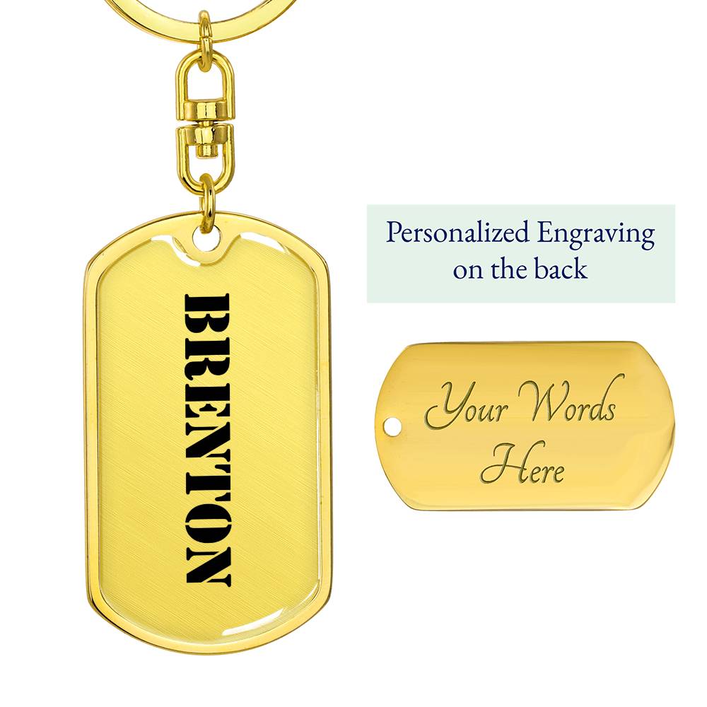 Brenton - Luxury Dog Tag Keychain