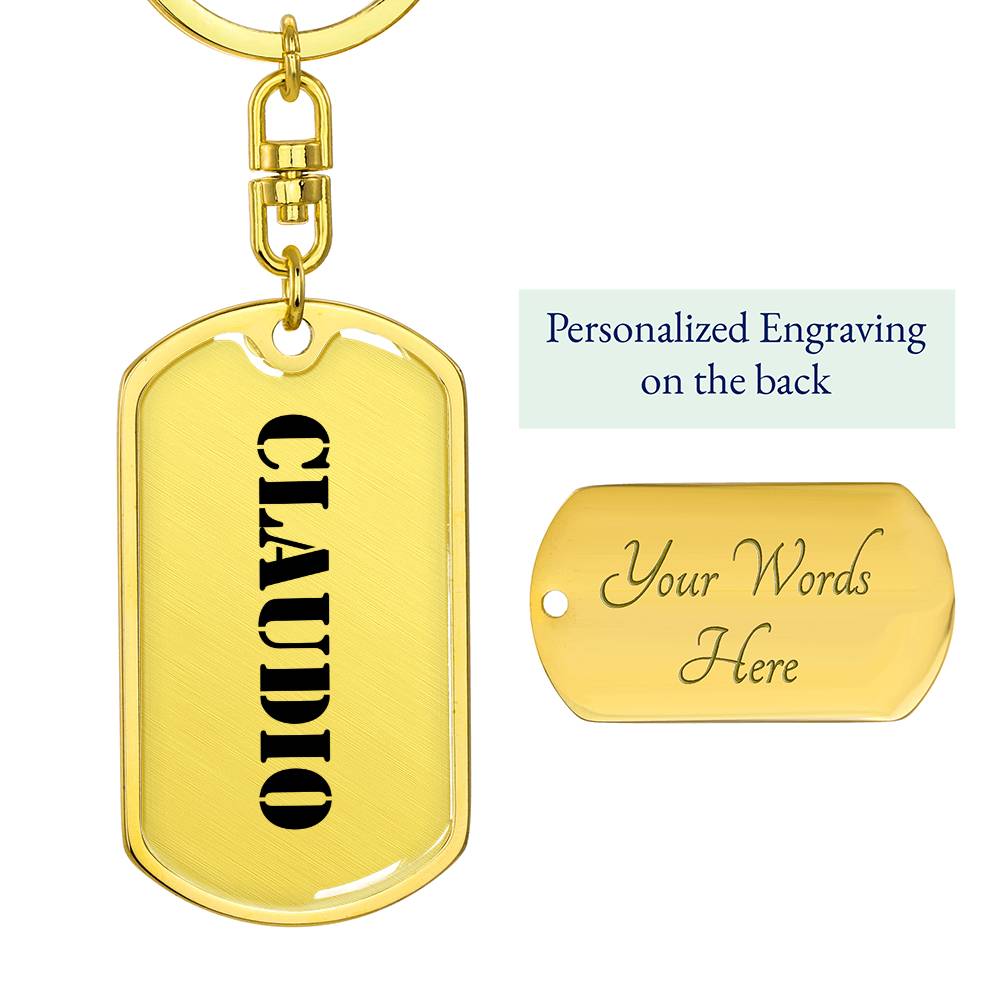 Claudio - Luxury Dog Tag Keychain