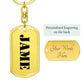 Jame - Luxury Dog Tag Keychain