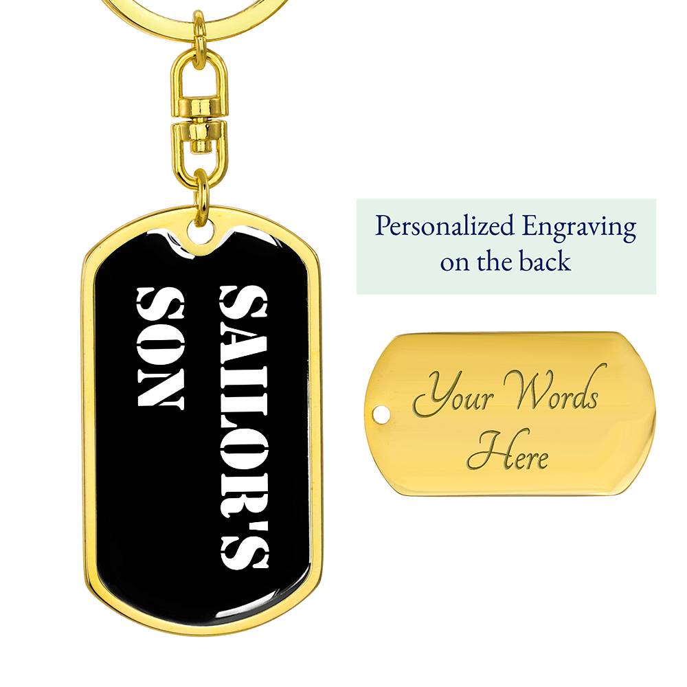 Sailor's Son v3 - Luxury Dog Tag Keychain
