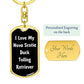 Love My Nova Scotia Duck Tolling Retriever v6 - Luxury Dog Tag Keychain