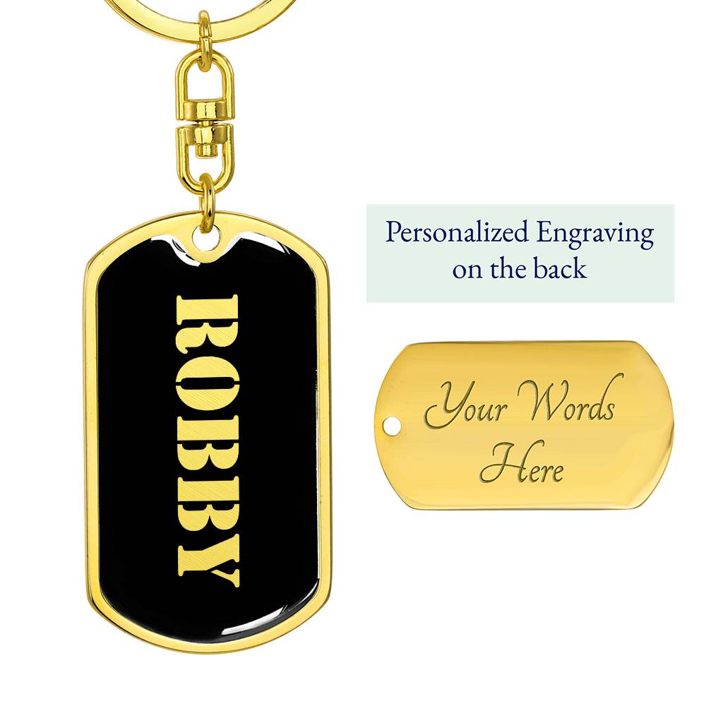 Robby v2 - Luxury Dog Tag Keychain