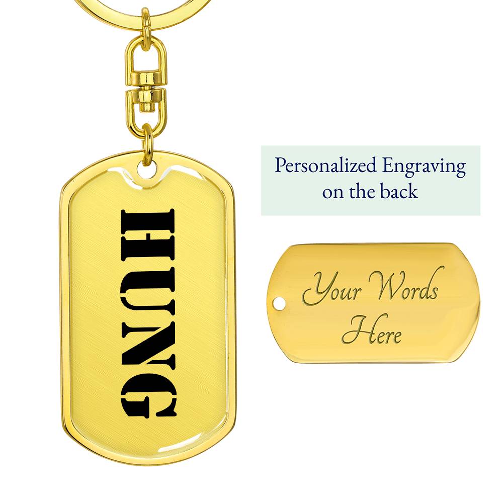 Hung - Luxury Dog Tag Keychain