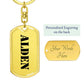 Alden - Luxury Dog Tag Keychain