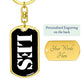 Les v3 - Luxury Dog Tag Keychain