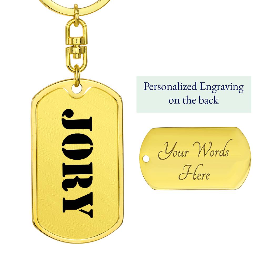 Jory - Luxury Dog Tag Keychain