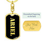 Ariel v2 - Luxury Dog Tag Keychain
