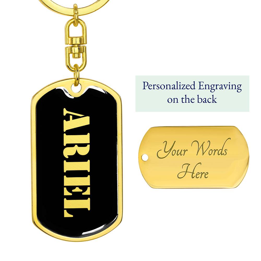 Ariel v2 - Luxury Dog Tag Keychain