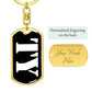 Ty v3 - Luxury Dog Tag Keychain
