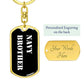 Navy Brother v3 - Luxury Dog Tag Keychain
