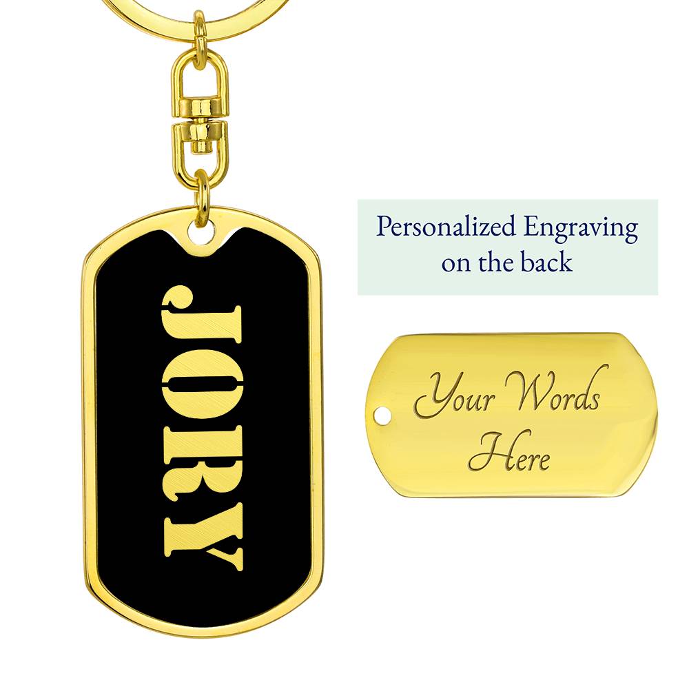 Jory v2 - Luxury Dog Tag Keychain