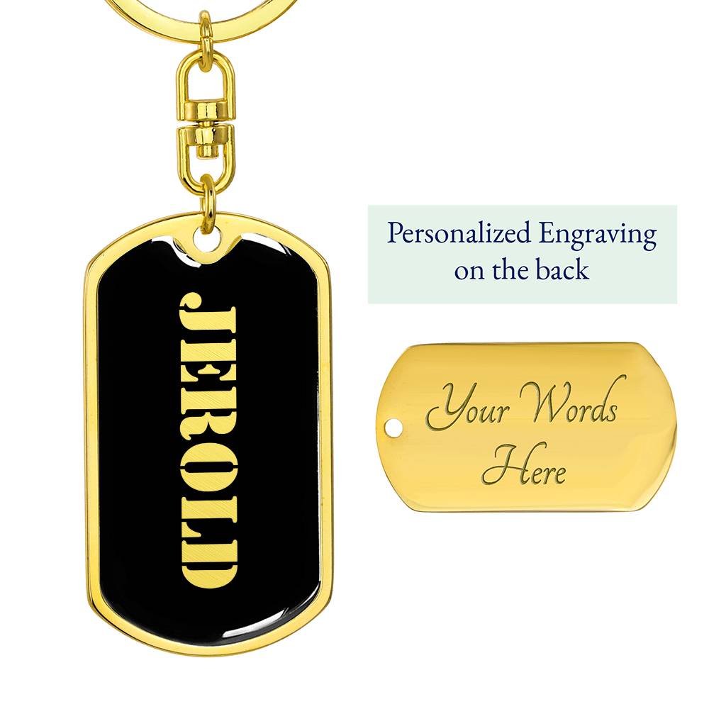 Jerold v2 - Luxury Dog Tag Keychain