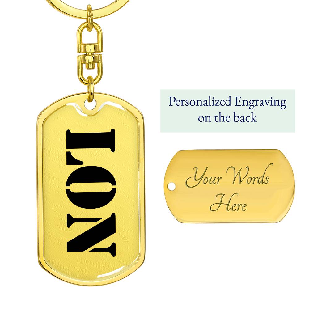 Lon - Luxury Dog Tag Keychain