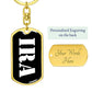 Ira v2 - Luxury Dog Tag Keychain