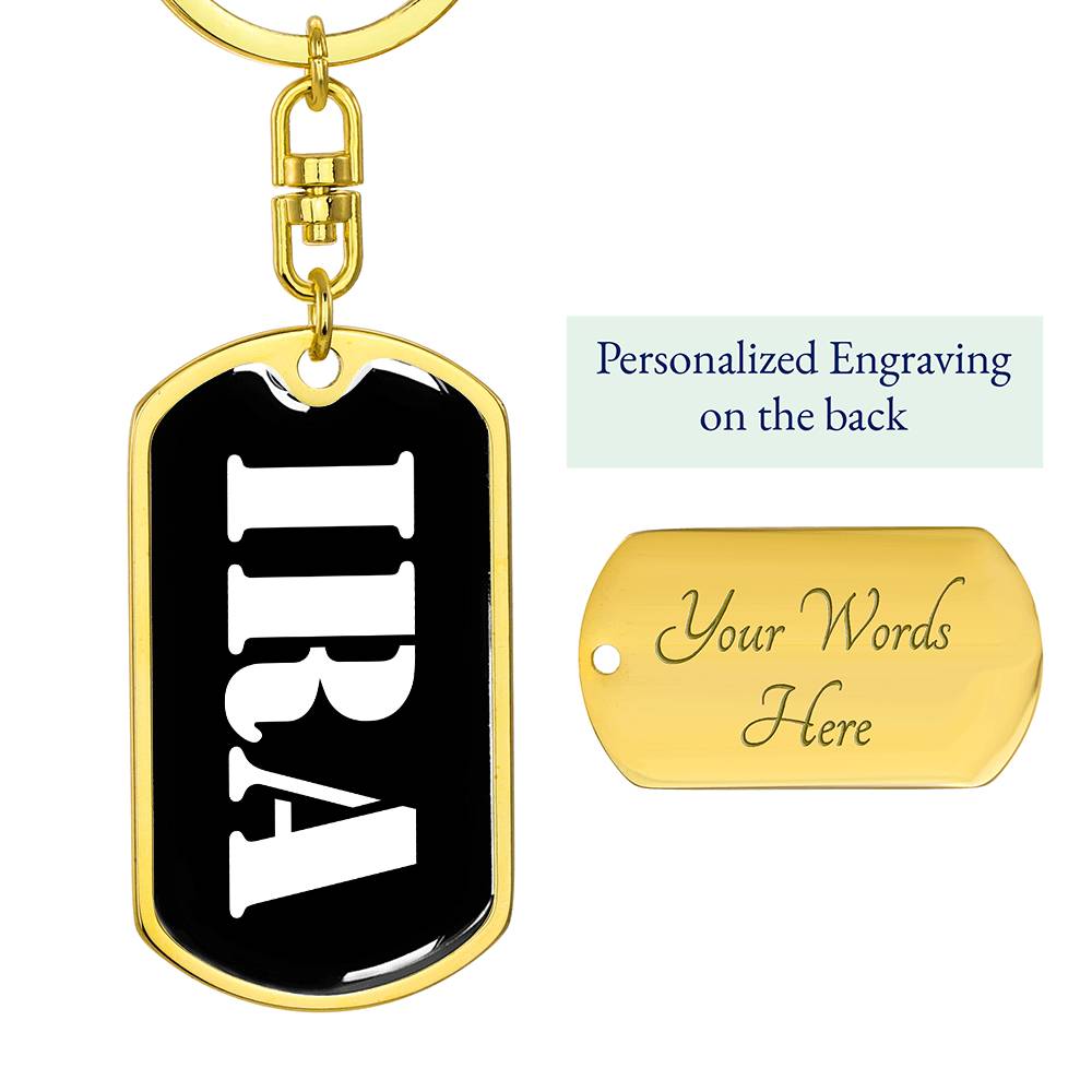 Ira v2 - Luxury Dog Tag Keychain