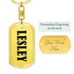 Lesley v01 - Luxury Dog Tag Keychain