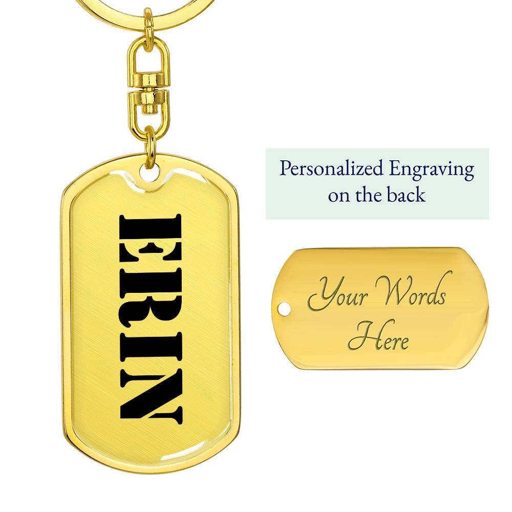 Erin - Luxury Dog Tag Keychain