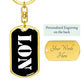 Lon v3 - Luxury Dog Tag Keychain