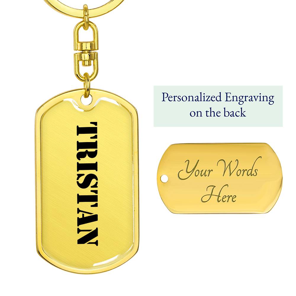 Tristan - Luxury Dog Tag Keychain