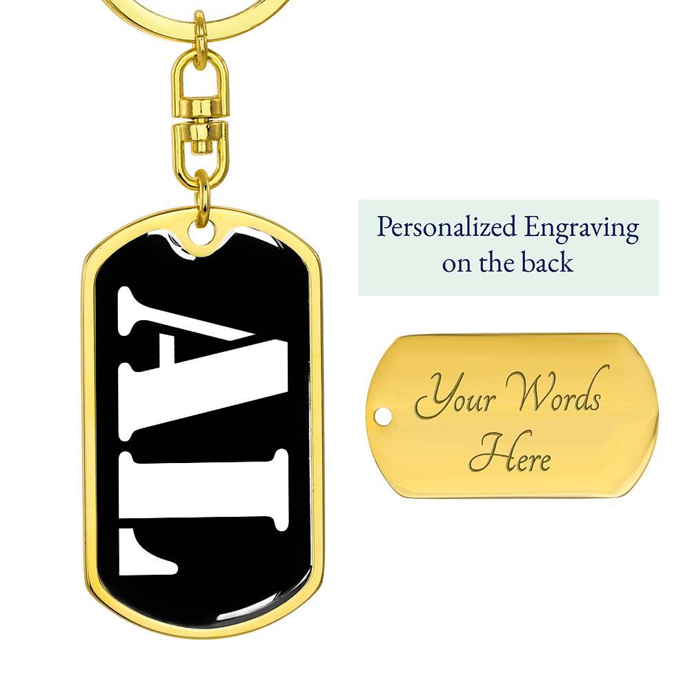 Al v2 - Luxury Dog Tag Keychain