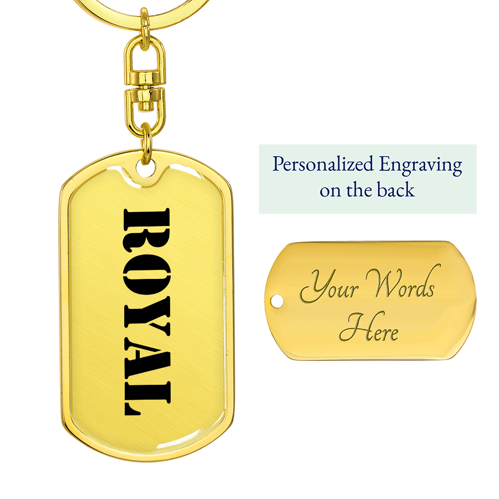 Royal - Luxury Dog Tag Keychain