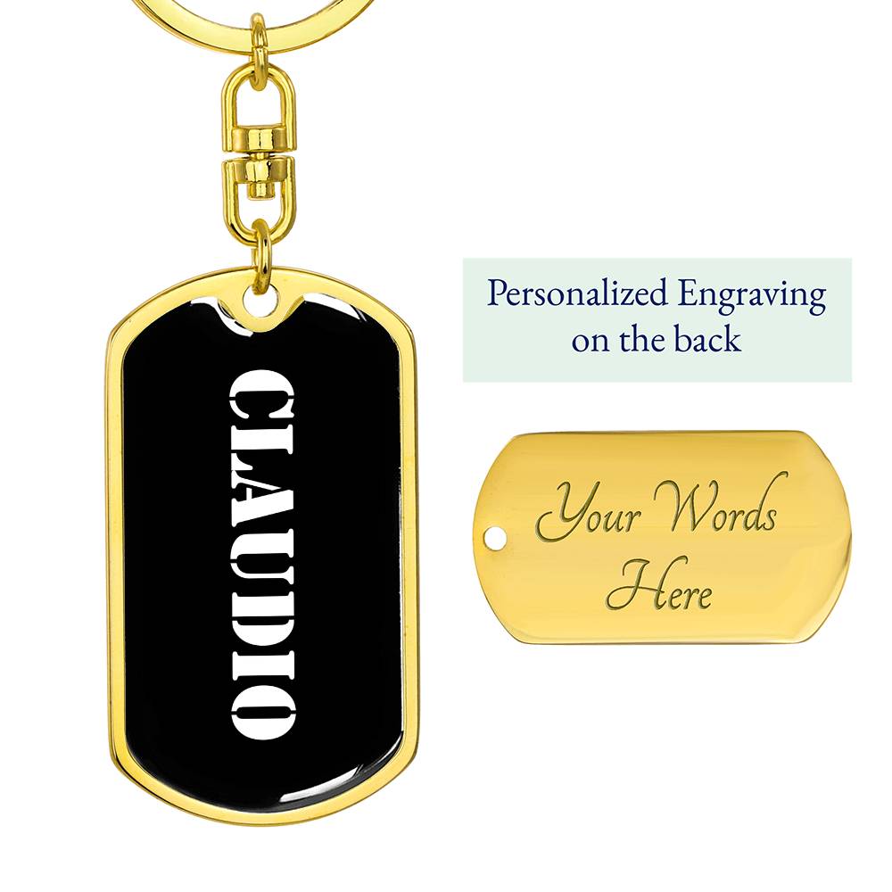 Claudio v3 - Luxury Dog Tag Keychain