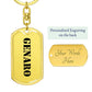 Genaro - Luxury Dog Tag Keychain