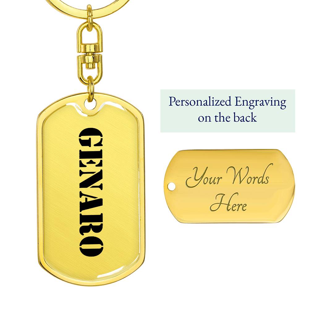 Genaro - Luxury Dog Tag Keychain