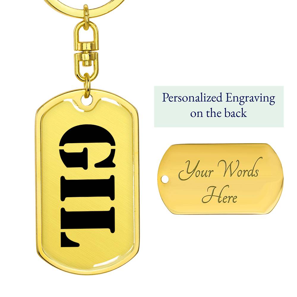 Gil - Luxury Dog Tag Keychain