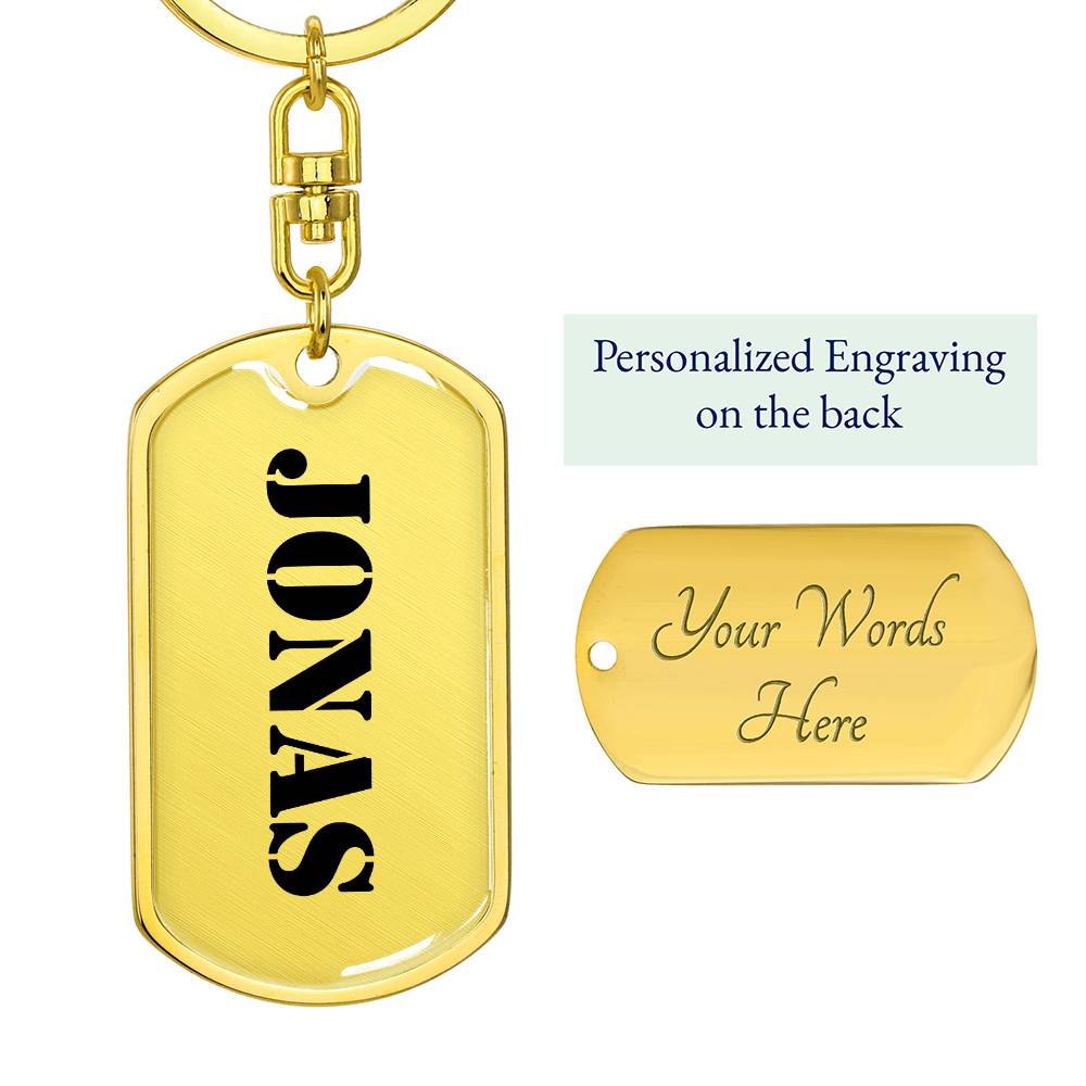 Jonas - Luxury Dog Tag Keychain