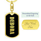 Debora v02 - Luxury Dog Tag Keychain