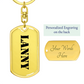 Lanny - Luxury Dog Tag Keychain