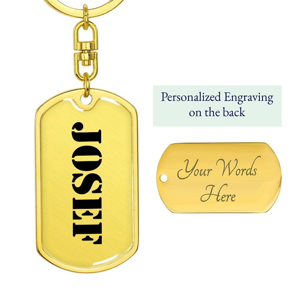 Josef - Luxury Dog Tag Keychain