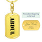 Abdul - Luxury Dog Tag Keychain