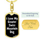 Love My Greater Swiss Mountain Dog v6 - Luxury Dog Tag Keychain