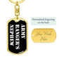Army Ranger's Nephew v3 - Luxury Dog Tag Keychain