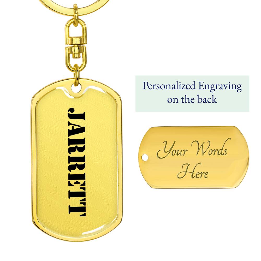 Jarrett - Luxury Dog Tag Keychain
