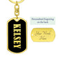 Kelsey v02 - Luxury Dog Tag Keychain