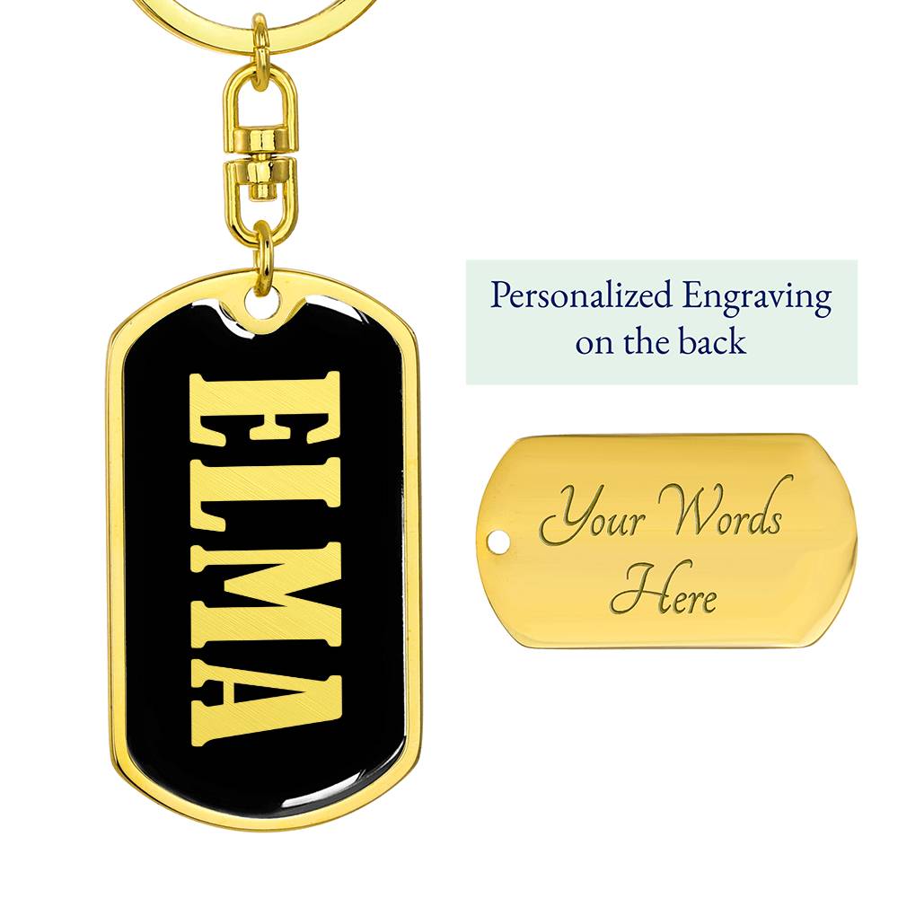 Elma v02 - Luxury Dog Tag Keychain